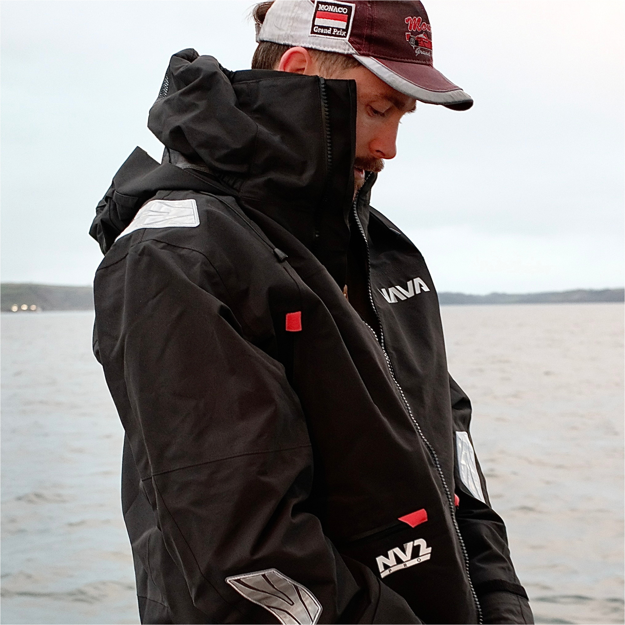 2026 Nava Performance Da Uomo NV2 Pro Sailing Jacket NAVANV2PJ01 - Black
